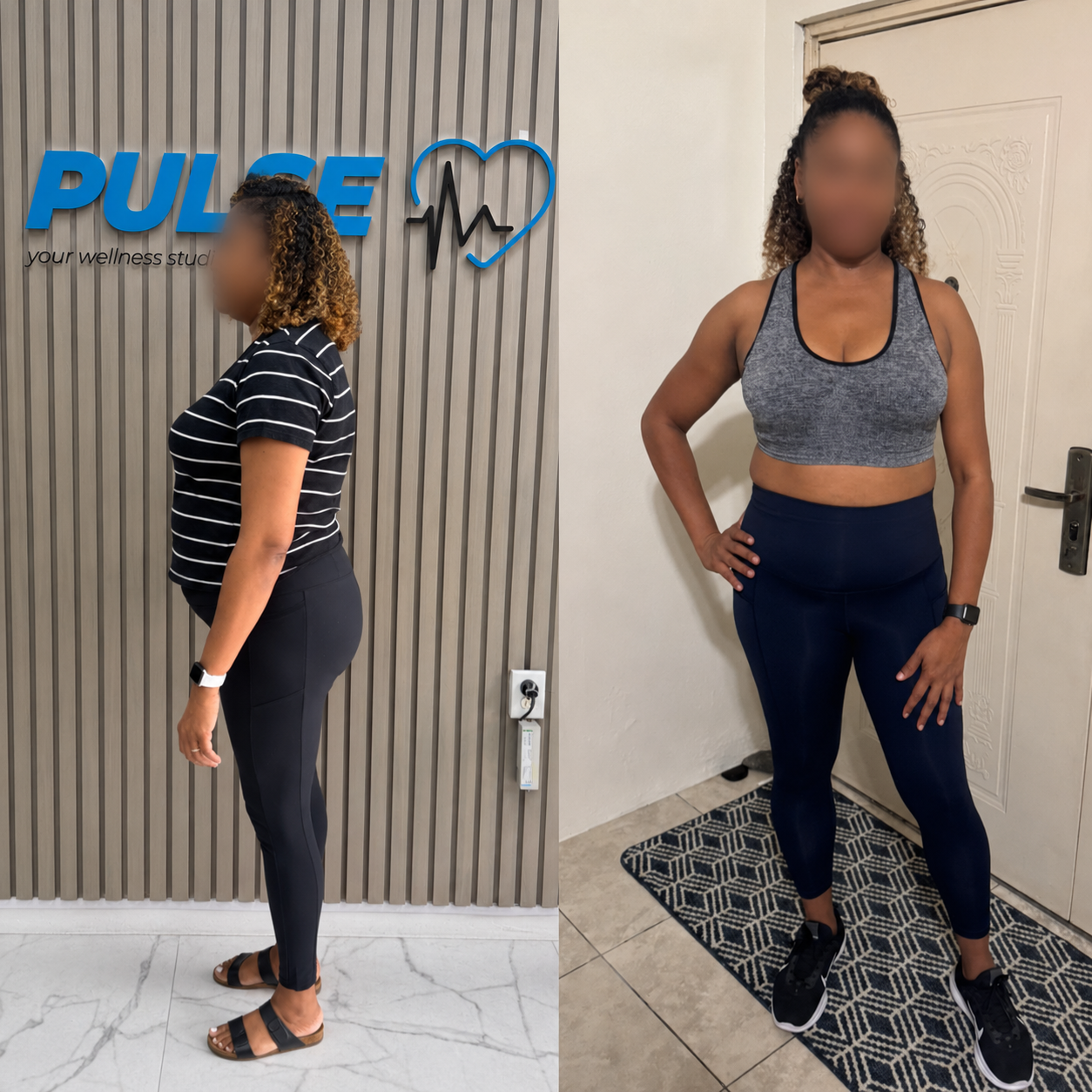 Before and after transformation 1